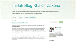 Desktop Screenshot of khaidirzakaria.com